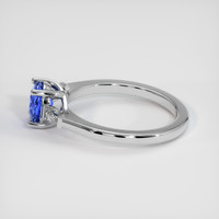 1.13 Ct. Blue Sapphire Ring, 14K White Gold 4