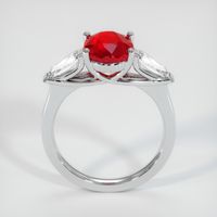 Three Stone Ruby Ring 3.10 Ct., 14K White Gold Preview