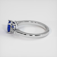 1.12 Ct. Blue Sapphire Ring, 14K White Gold 4