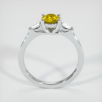 0.94 Ct. Yellow Sapphire Ring, 14K White Gold 3