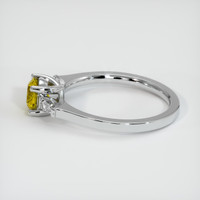 0.94 Ct. Yellow Sapphire Ring, 14K White Gold 4