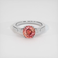 1.67 Ct. Sapphire Ring, 18K White Gold 1