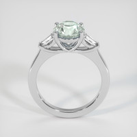 1.92 Ct. Greenish Blue Sapphire Ring, 18K White Gold 3