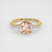 2.12 Ct. Padparadscha Sapphire Ring, 14K Yellow Gold 1