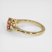 2.12 Ct. Padparadscha Sapphire Ring, 14K Yellow Gold 4
