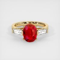 Ruby Ring 3.10 Ct. 14K Yellow Gold Preview