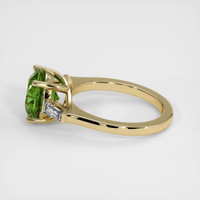 4.01 Ct. Green Sapphire Ring, 14K Yellow Gold 4