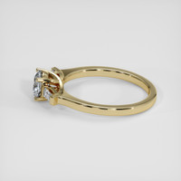 0.76 Ct. Bluish Grey Sapphire Ring, 14K Yellow Gold 4