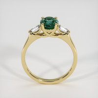 1.29 Ct. Bluish Green Sapphire Ring, 14K Yellow Gold 3