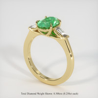 1.67 Ct. Emerald Ring, 18K Yellow Gold 2