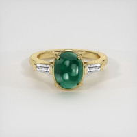 2.67 Ct. Emerald Ring, 18K Yellow Gold 1