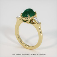 2.67 Ct. Emerald Ring, 18K Yellow Gold 2