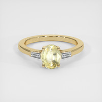 1.34 Ct. Sapphire Ring, 18K Yellow Gold 1