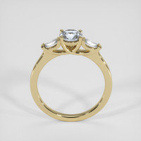 0.76 Ct. Bluish Grey Sapphire Ring, 18K Yellow Gold 3