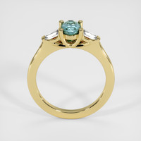 0.77 Ct. Sapphire Ring, 18K Yellow Gold 3