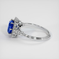2.78 Ct. Blue Sapphire Ring, Platinum 950 4