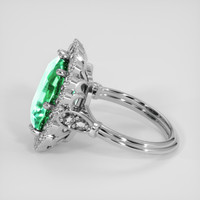 6.14 Ct. Emerald Ring, Platinum 950 4
