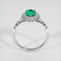 0.86 Ct. Emerald Ring, Platinum 950 3