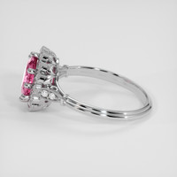 1.45 Ct. Pink Spinel Ring, Platinum 950 4