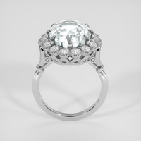 7.45 Ct. Grey Beryl Ring, Platinum 950 3
