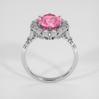 3.26 Ct. Pink Sapphire Ring, Platinum 950 3