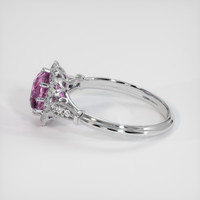 1.57 Ct. Bi Color Sapphire Ring, Platinum 950 4