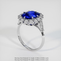 3.07 Ct. Sapphire Ring, Platinum 950 2