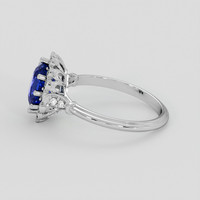 1.87 Ct. Blue Sapphire Ring, Platinum 950 4