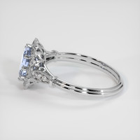 1.32 Ct. Bi Color Sapphire Ring, Platinum 950 4
