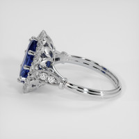 3.25 Ct. Blue Sapphire Ring, Platinum 950 4