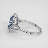 2.09 Ct. Blue Sapphire Ring, Platinum 950 4