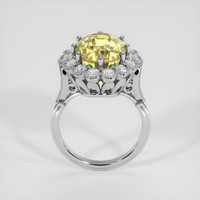 11.16 Ct. Yellow Sapphire Ring, Platinum 950 3