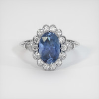 2.32 Ct. Sapphire Ring, Platinum 950 1