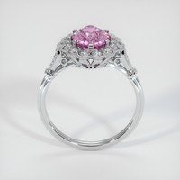 2.61 Ct. Purplish Pink Sapphire Ring, Platinum 950 3