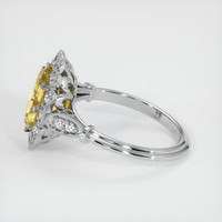 1.99 Ct. Yellowish Brown Sapphire Ring, Platinum 950 4