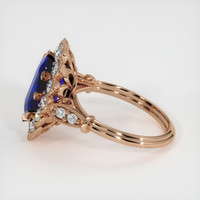 3.99 Ct. Blue Sapphire Ring, 14K Rose Gold 4