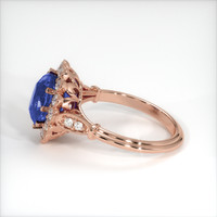 3.30 Ct. Blue Sapphire Ring, 14K Rose Gold 4