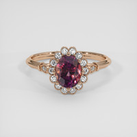 1.52 Ct. Bi Color Sapphire Ring, 14K Rose Gold 1