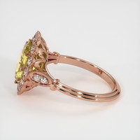 1.99 Ct. Yellowish Brown Sapphire Ring, 14K Rose Gold 4