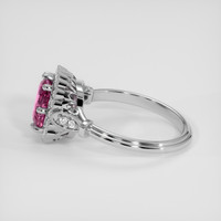1.63 Ct. Pink Spinel Ring, Silver 4