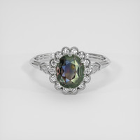 1.94 Ct. Bi Color Sapphire Ring, Silver 1