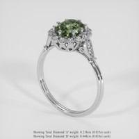 1.94 Ct. Bi Color Sapphire Ring, Silver 2