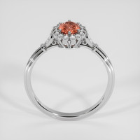 0.51 Ct. Padparadscha Sapphire Ring, Silver 3