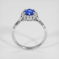 1.07 Ct. Blue Sapphire Ring, Silver 3