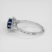 1.52 Ct. Blue Sapphire Ring, 10K White Gold 4