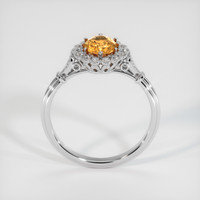 1.09 Ct. Orangish Brown Sapphire Ring, 10K White Gold 3