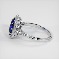 2.05 Ct. Sapphire Ring, 14K White Gold 4