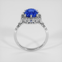 4.05 Ct. Blue Sapphire Ring, 14K White Gold 3