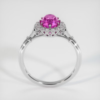 2.02 Ct. Pink Sapphire Ring, 14K White Gold 3