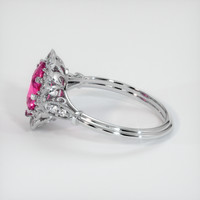 2.03 Ct. Pink Sapphire Ring, 14K White Gold 4